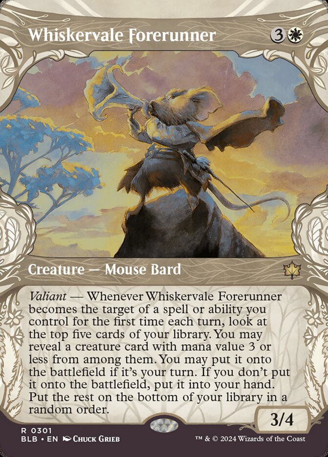 Whiskervale Forerunner, Bloomburrow Card Art