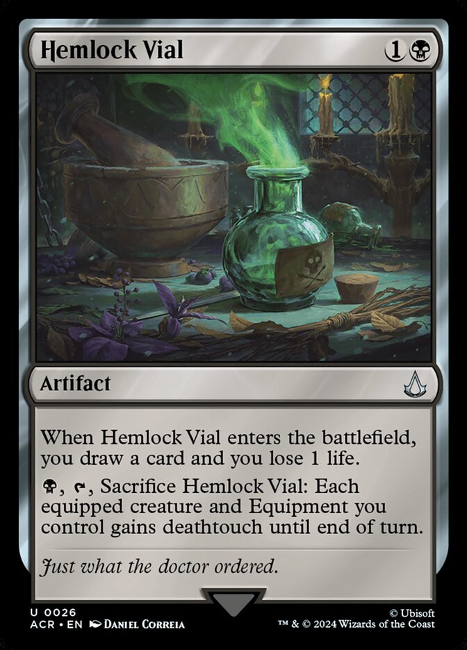 Hemlock Vial, Assassin's creed Card Art