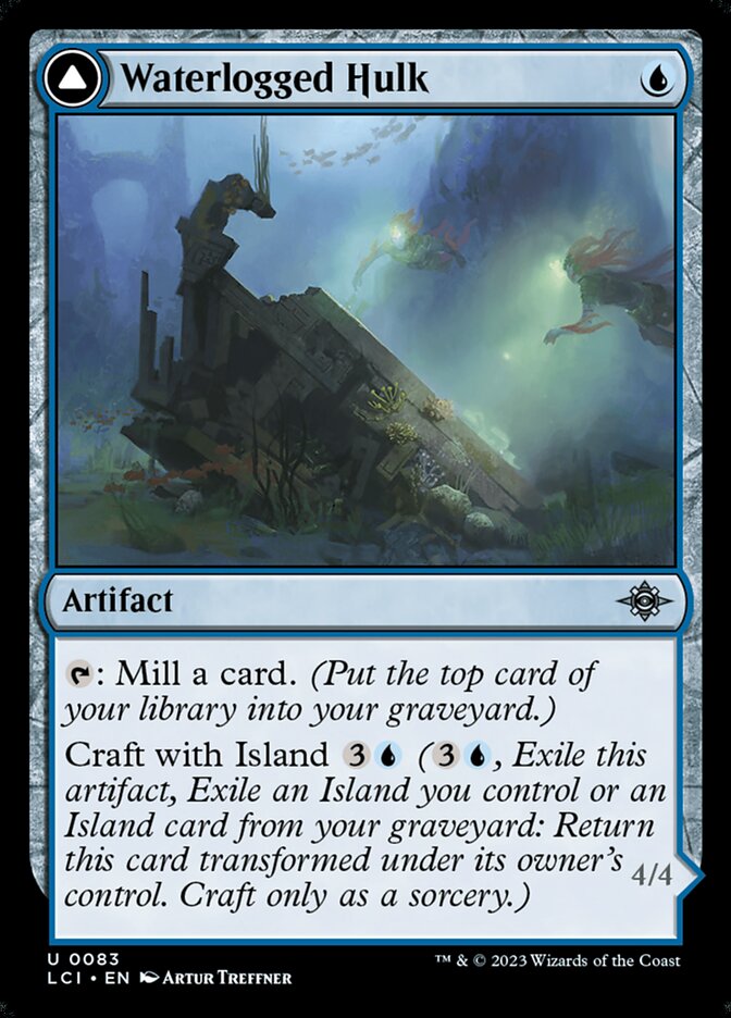 Waterlogged Hulk // Watertight Gondola, The lost caverns of ixalan Card Art