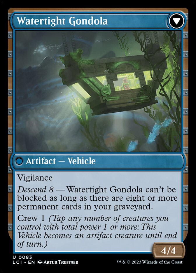 Waterlogged Hulk // Watertight Gondola, The lost caverns of ixalan Card Art