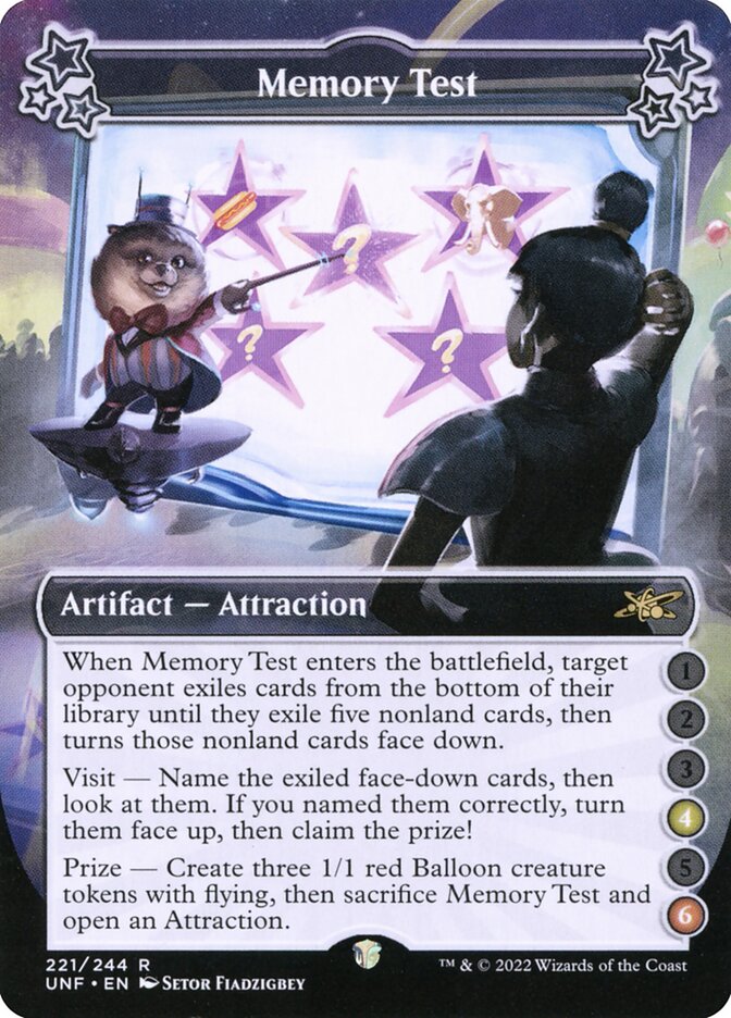 Memory Test, Unfinity Card Art