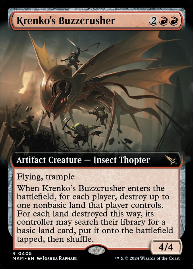 Krenko's Buzzcrusher, Murders at karlov manor Card Art