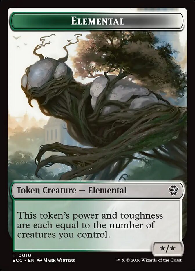 Elemental, Lorwyn Eclipsed Commander Tokens Card Art