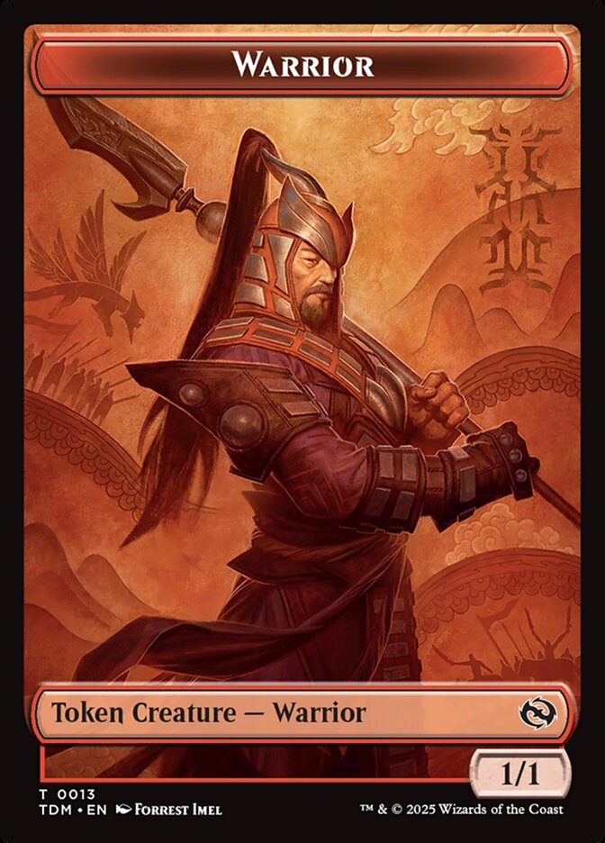 Warrior, Tarkir: dragonstorm tokens Card Art