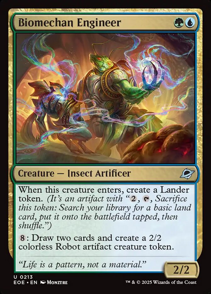 Biomechan Engineer, Edge of eternities Card Art