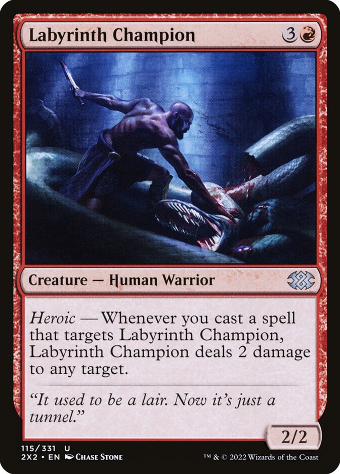 Labyrinth Champion, Double masters 2022 Card Art