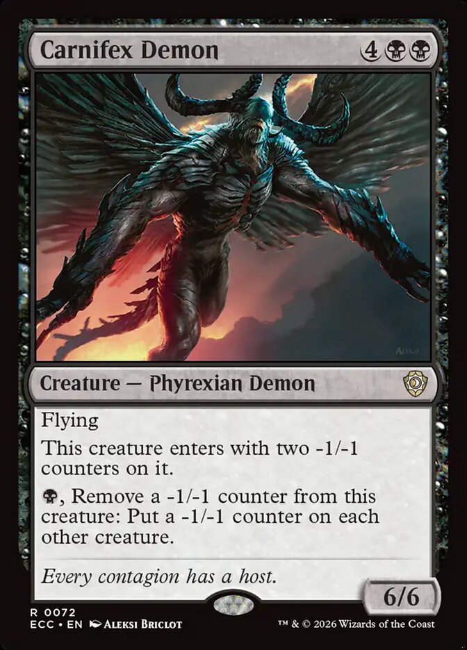 Carnifex Demon, Lorwyn Eclipsed Commander Card Art