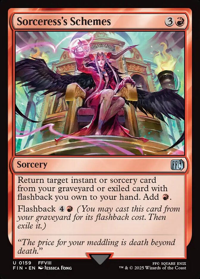 Sorceress's Schemes, Final fantasy Card Art