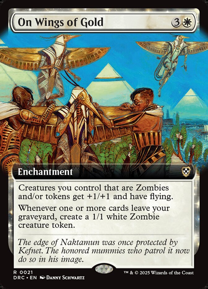 On Wings of Gold, Aetherdrift Commander Card Art