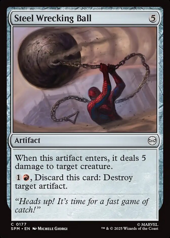 Steel Wrecking Ball, Marvel'S Spider-Man Card Art