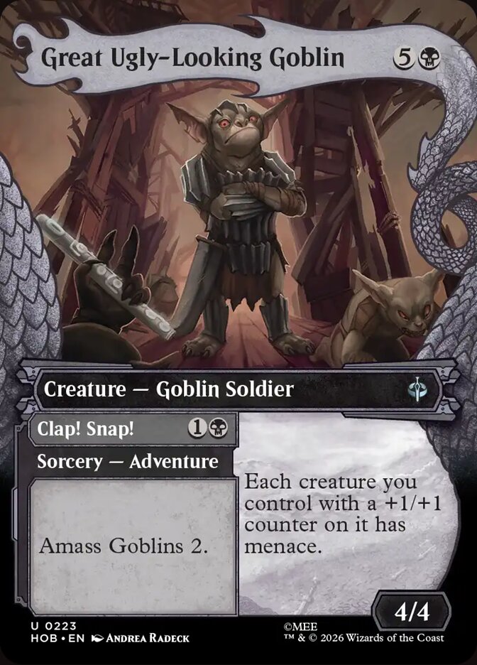 Great Ugly-Looking Goblin // Clap! Snap!, The Hobbit Card Art