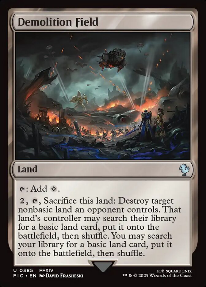 Demolition Field, Final fantasy commander Card Art