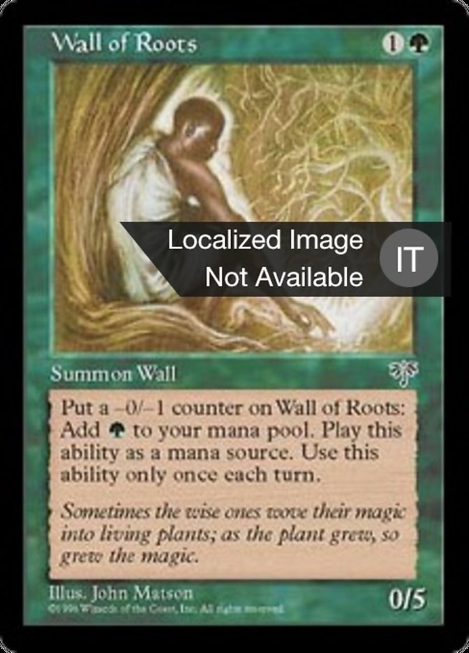 Wall of Roots, Mirage Card Art