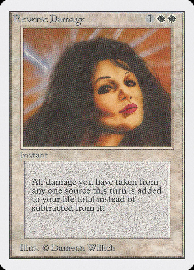 Reverse Damage, Unlimited edition Card Art