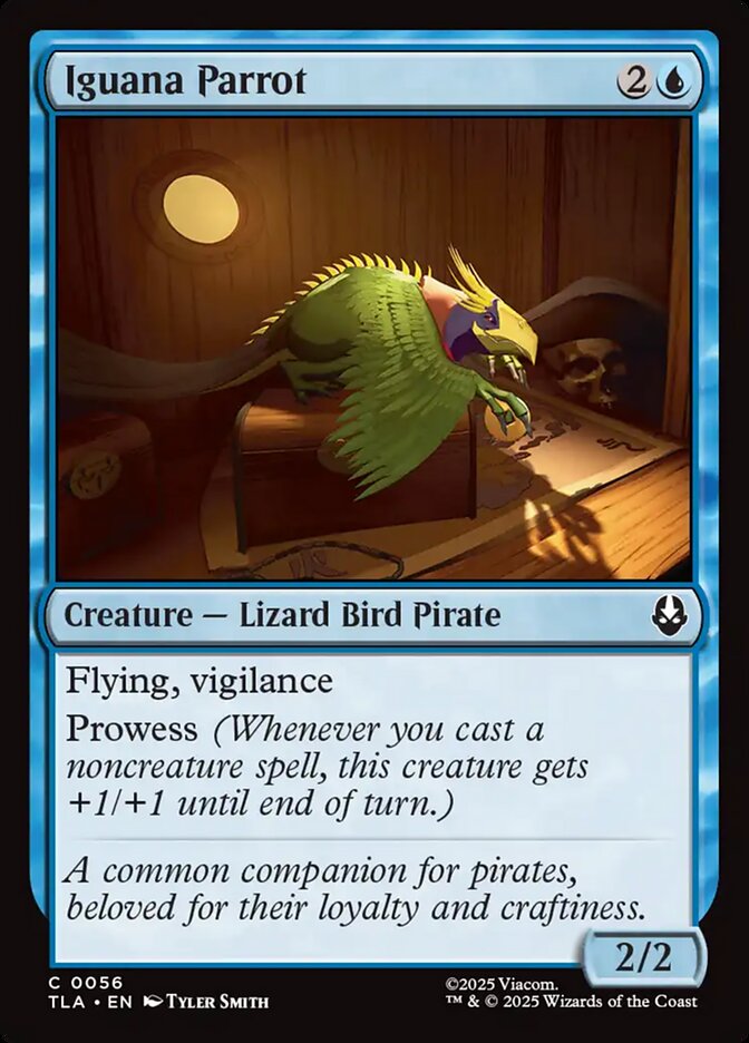 Iguana Parrot, Avatar: The Last Airbender Card Art