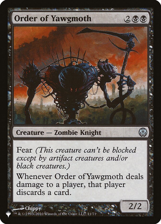 Order of Yawgmoth, The List Card Art