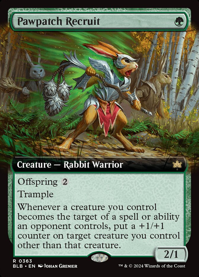 Pawpatch Recruit, Bloomburrow Card Art