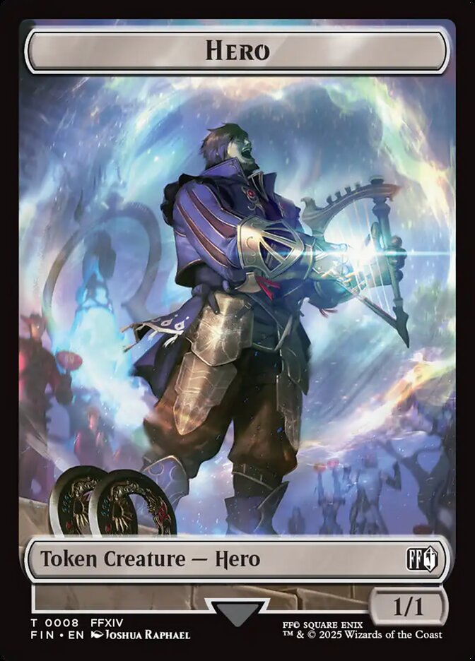 Hero, Final fantasy tokens Card Art