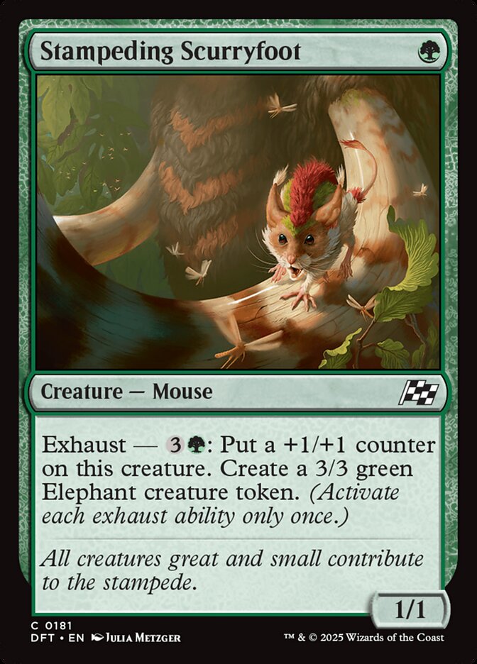 Stampeding Scurryfoot, Aetherdrift Card Art