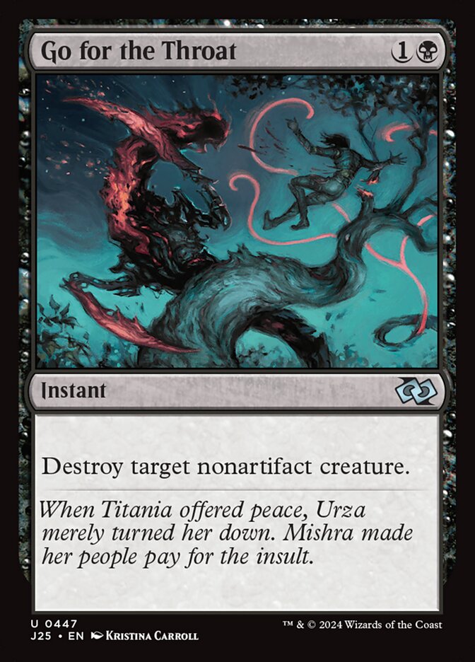 Go for the Throat, Foundations jumpstart Card Art