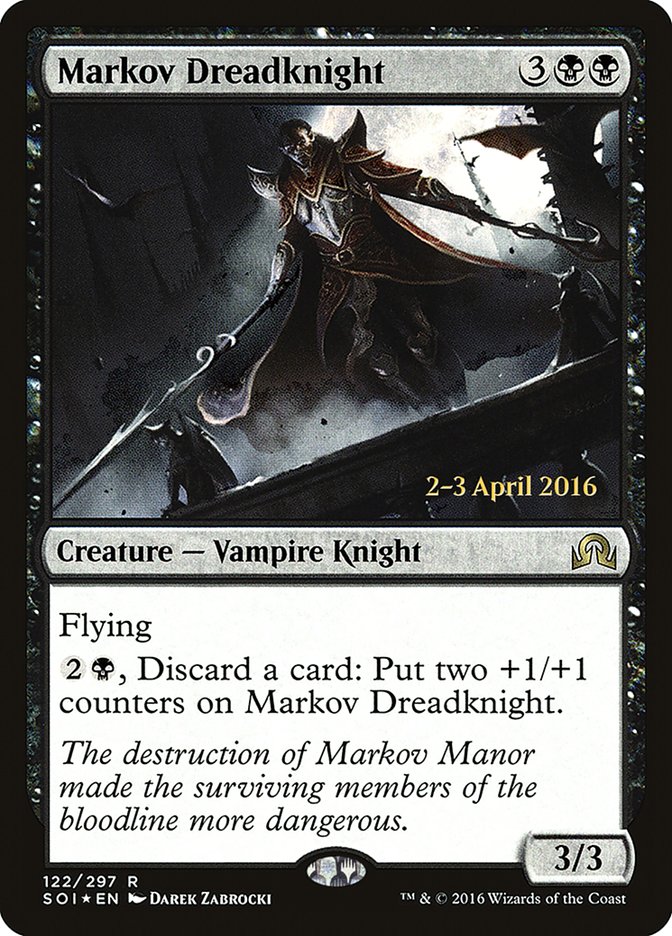 Markov Dreadknight, Shadows over innistrad promos Card Art