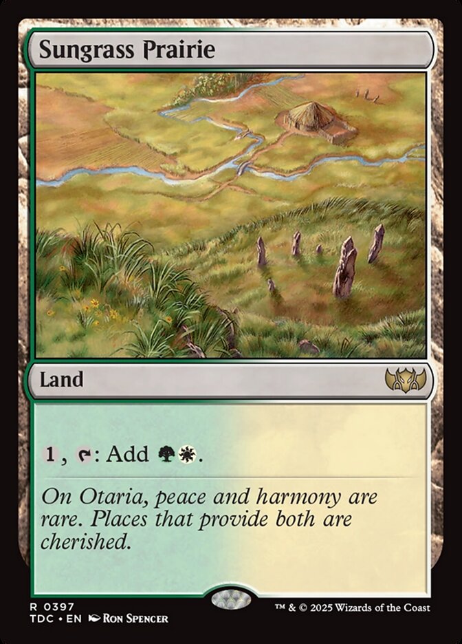 Sungrass Prairie, Tarkir: Dragonstorm Commander Card Art