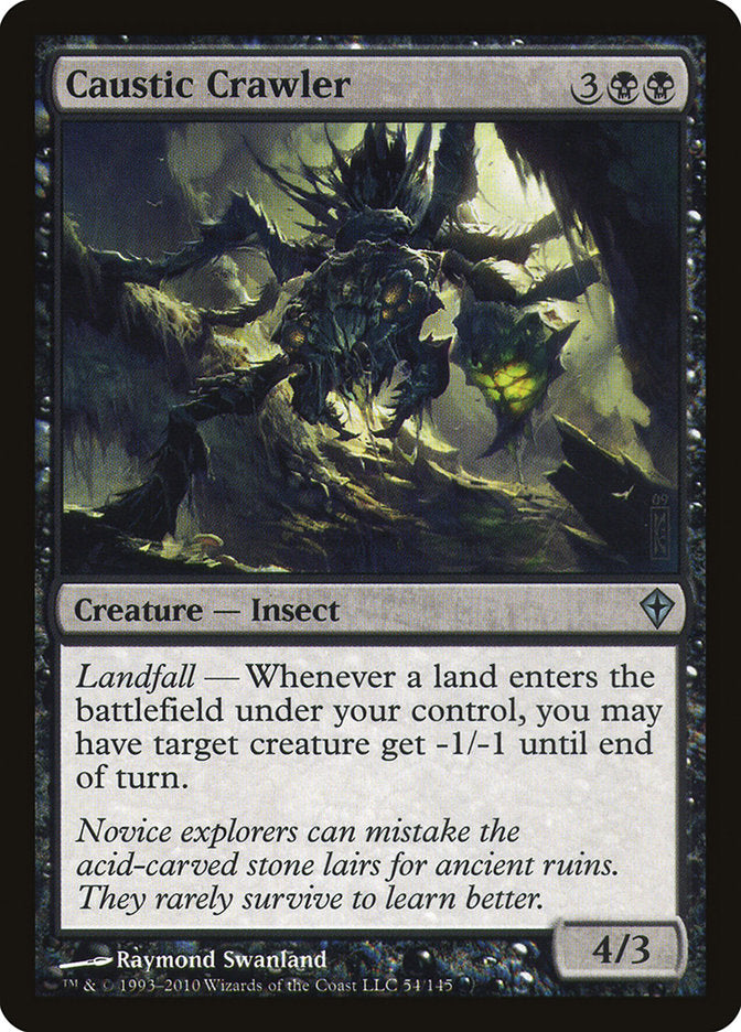 Caustic Crawler, Worldwake Card Art