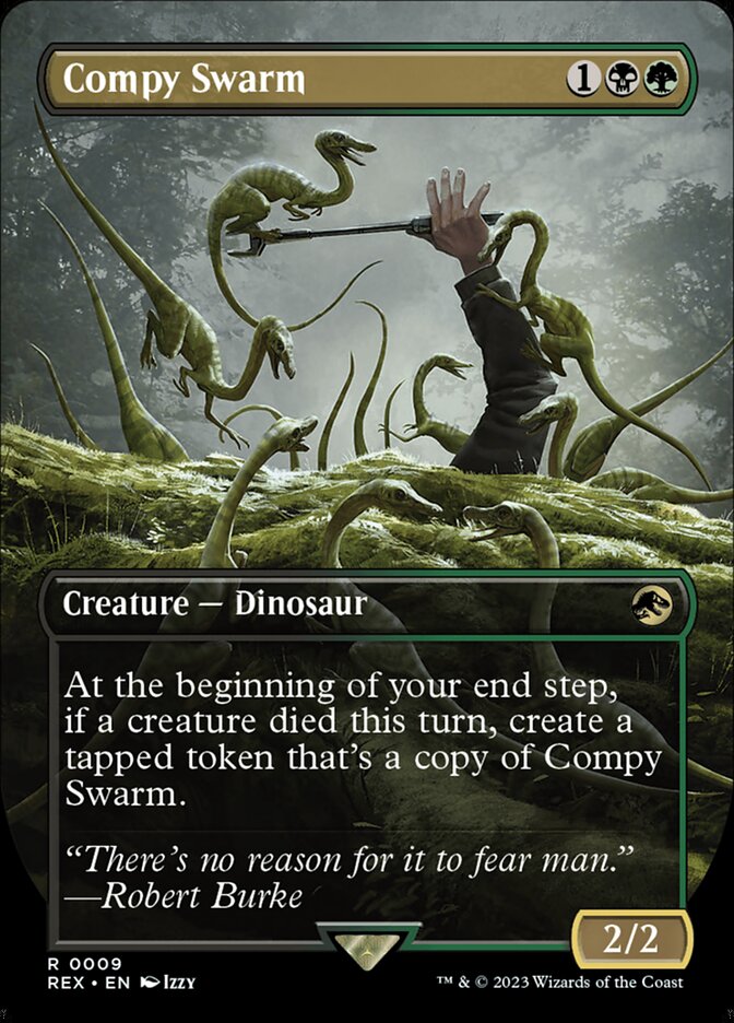 Compy Swarm, Jurassic world collection Card Art