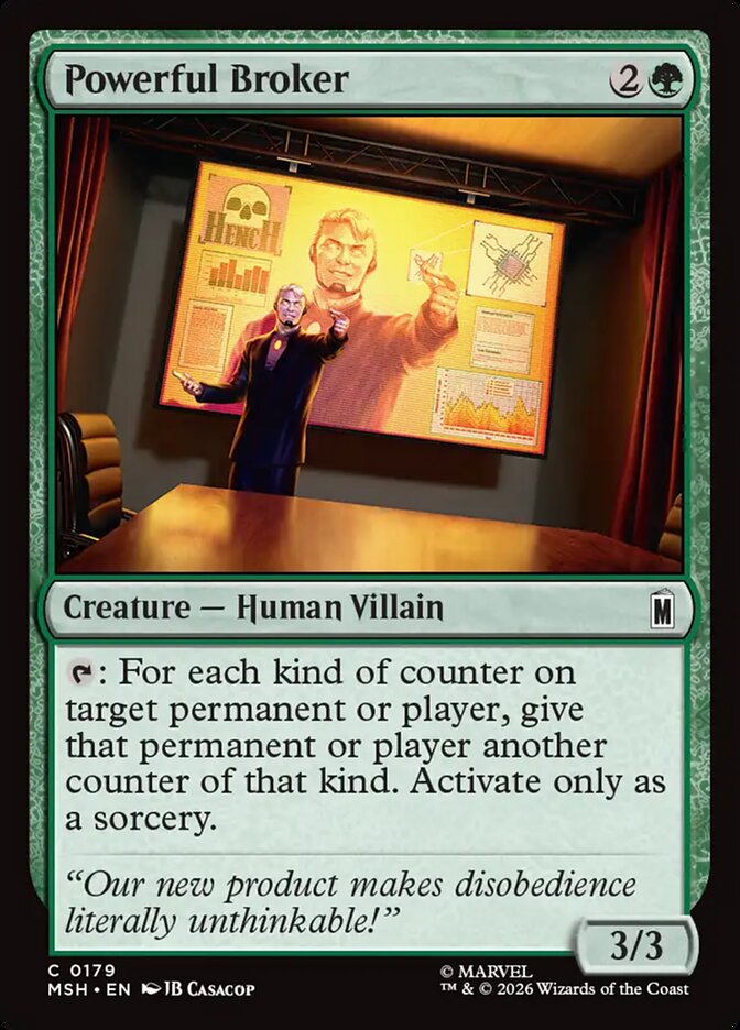 Powerful Broker, Marvel Super Heroes Card Art
