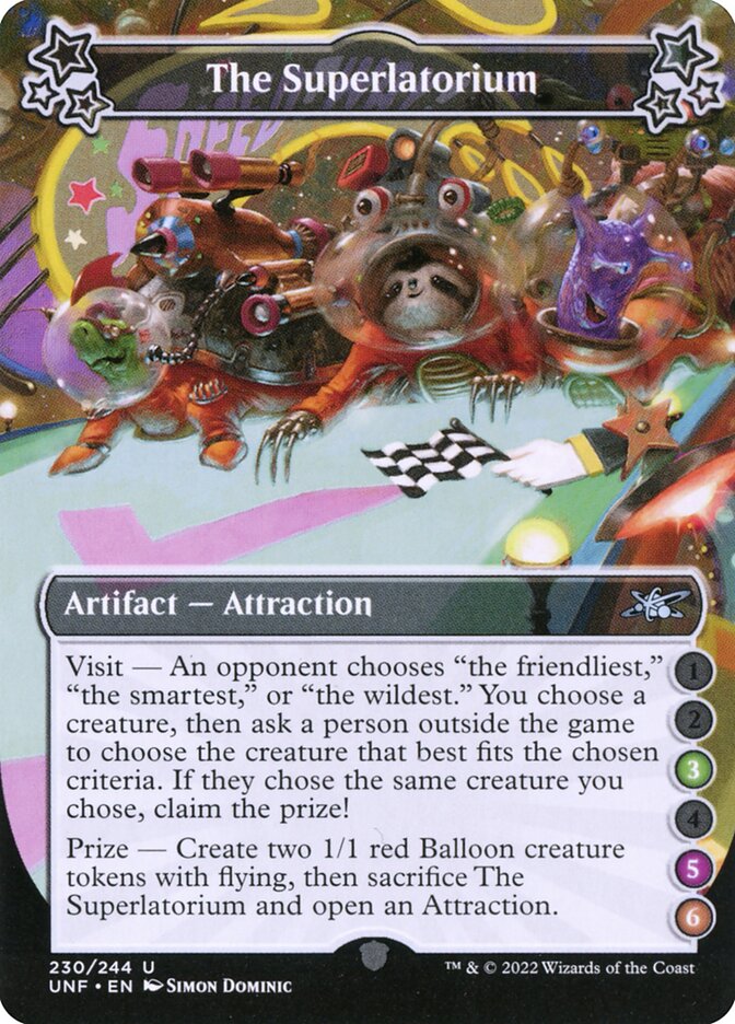 The Superlatorium, Unfinity Card Art