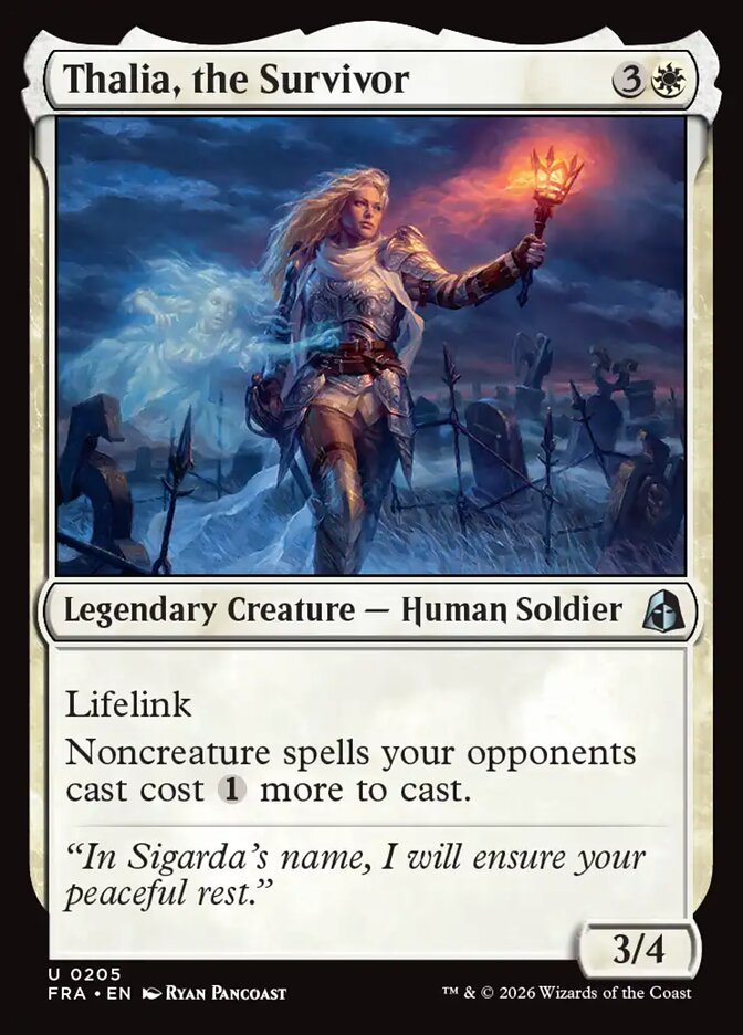 Thalia, the Survivor, Reality Fracture Card Art