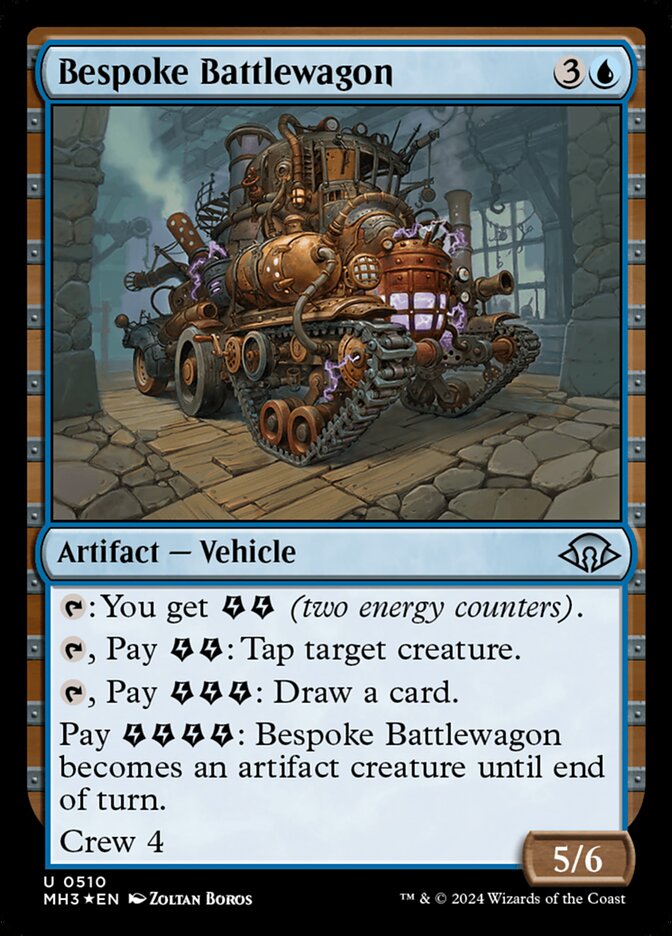 Bespoke Battlewagon, Modern horizons 3 Card Art
