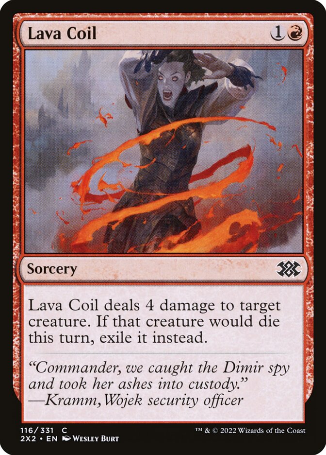Lava Coil, Double masters 2022 Card Art