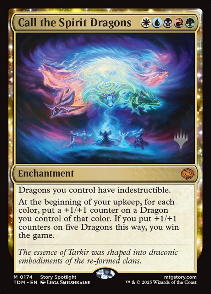 Call the Spirit Dragons, Tarkir: dragonstorm promos Card Art
