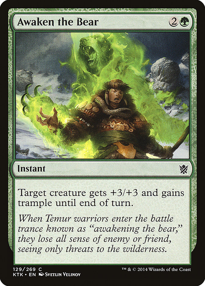 Awaken the Bear, Khans Of Tarkir Card Art