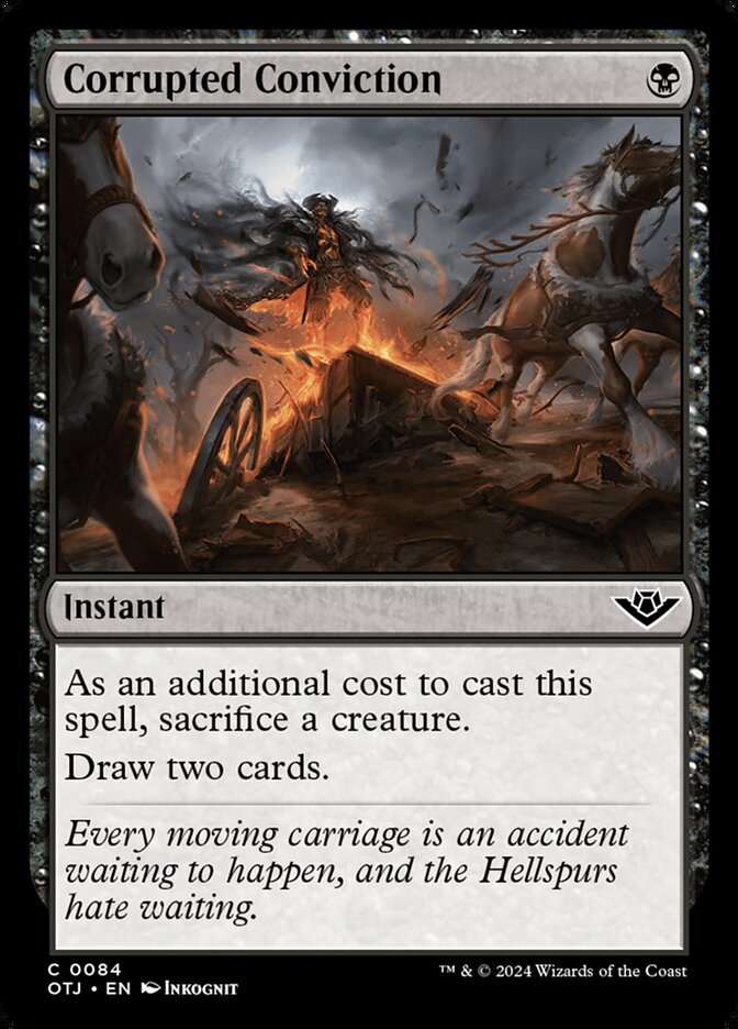 Corrupted Conviction, Outlaws Of Thunder Junction Card Art