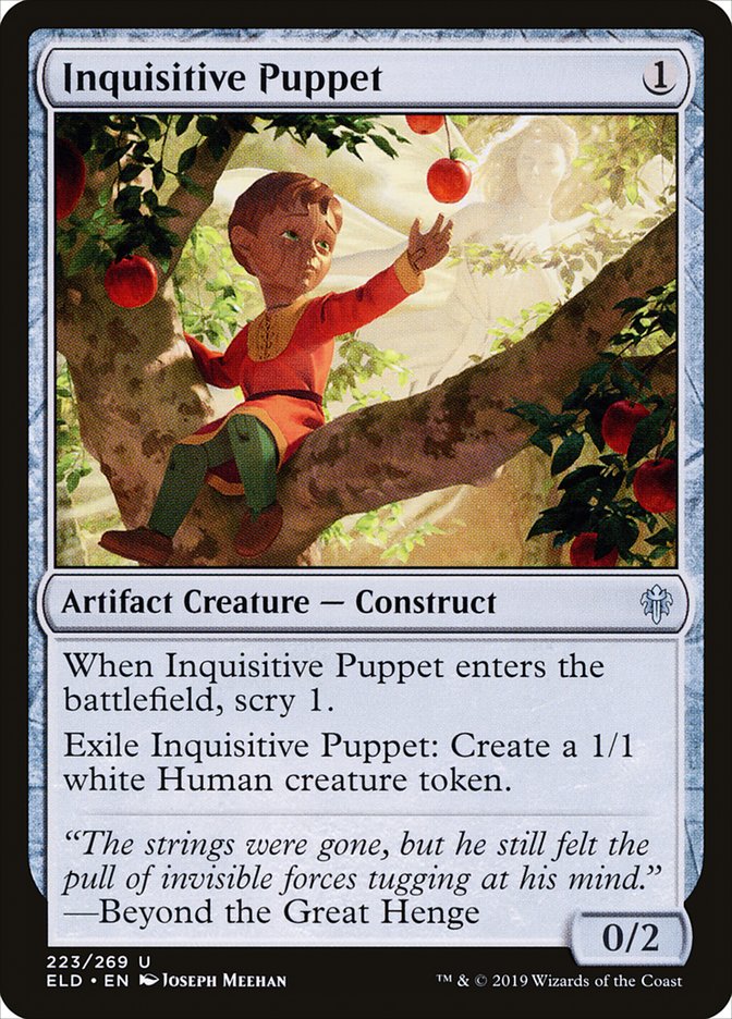 Inquisitive Puppet, Throne of eldraine Card Art