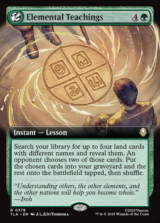 Elemental Teachings, Avatar: The Last Airbender Card Art