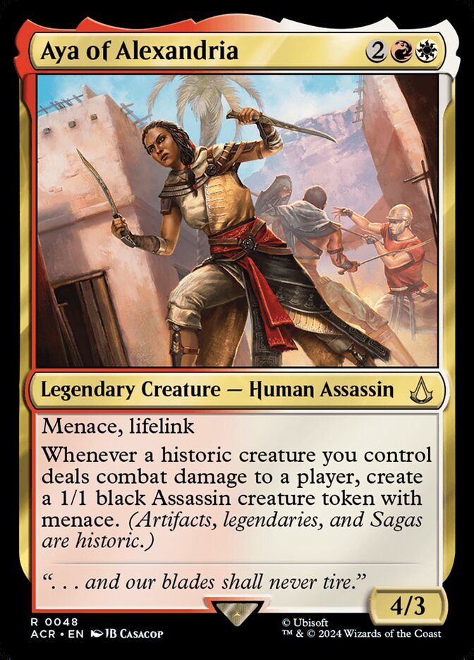 Aya of Alexandria, Assassin'S Creed Card Art