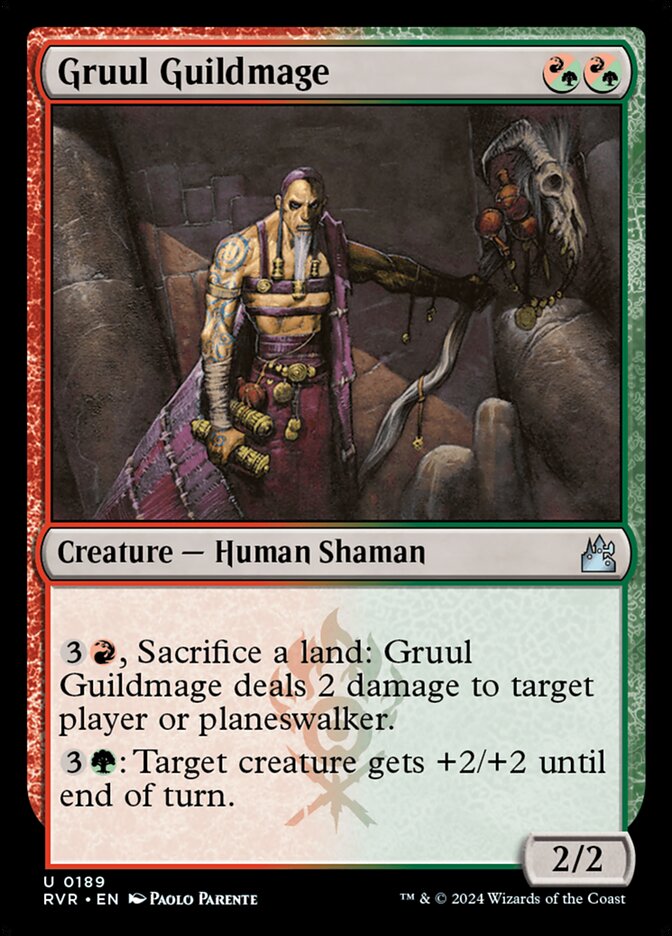 Gruul Guildmage, Ravnica remastered Card Art