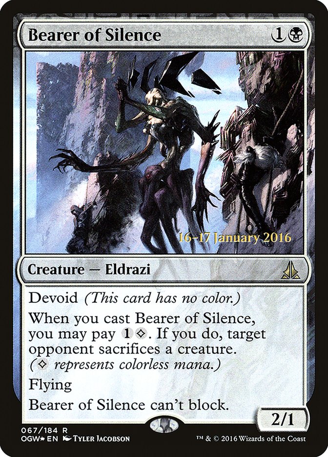 Bearer of Silence, Oath of the gatewatch promos Card Art