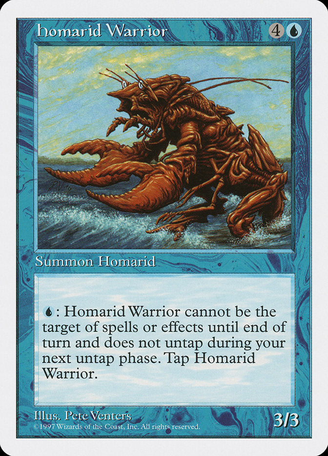 Homarid Warrior, Fifth edition Card Art