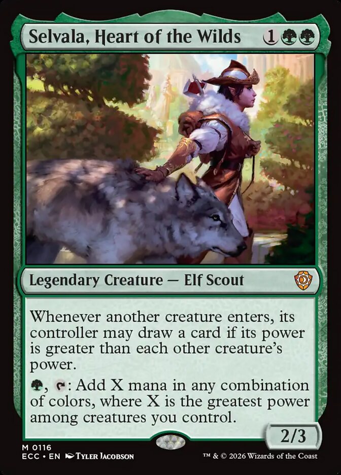Selvala, Heart of the Wilds, Lorwyn Eclipsed Commander Card Art
