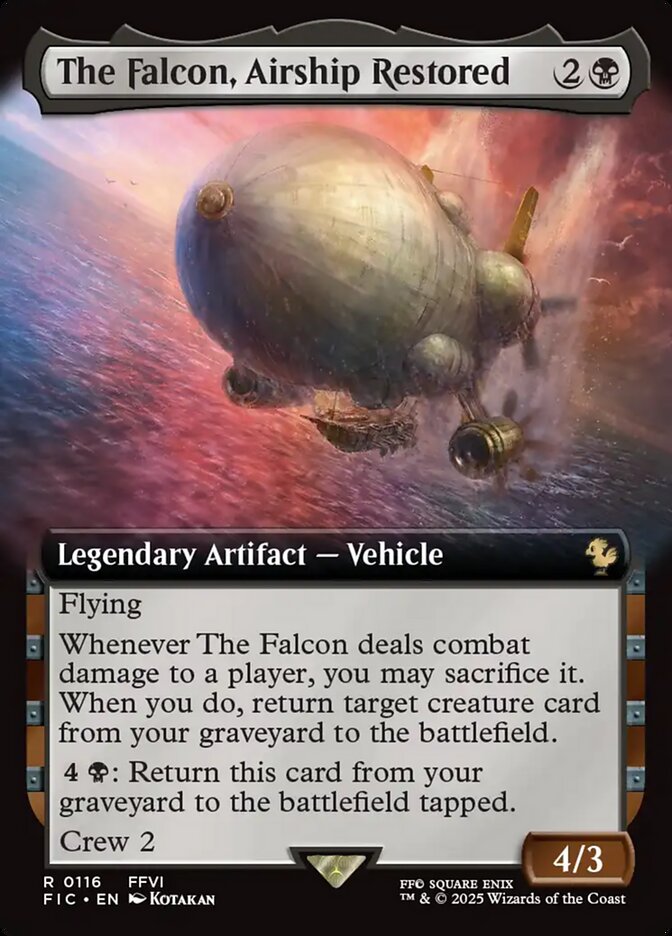 The Falcon, Airship Restored, Final fantasy commander Card Art