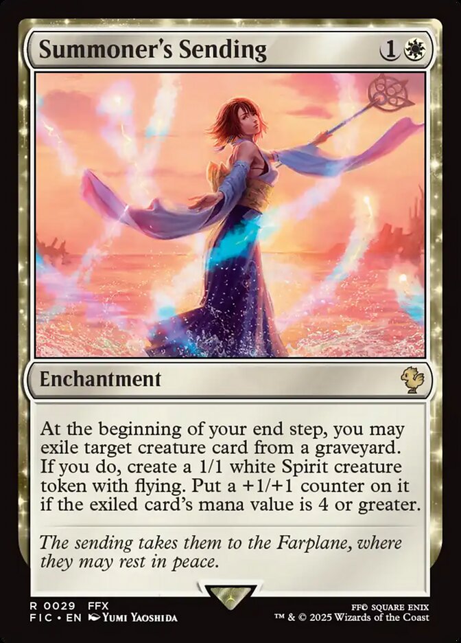 Summoner's Sending, Final fantasy commander Card Art