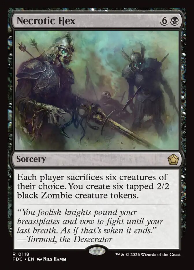 Necrotic Hex, Foundations Commander Card Art