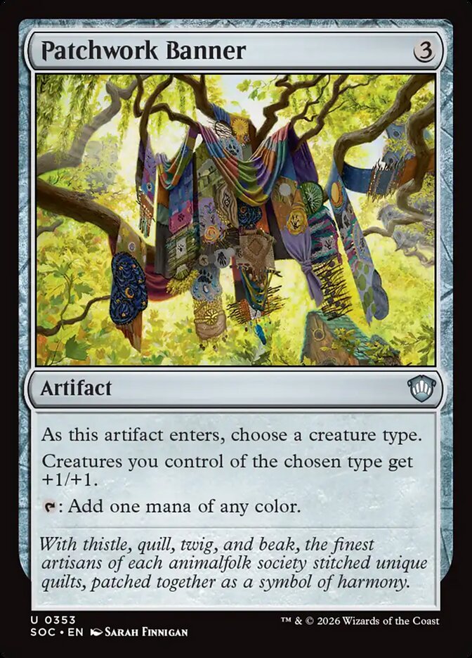 Patchwork Banner, Secrets Of Strixhaven Commander Card Art