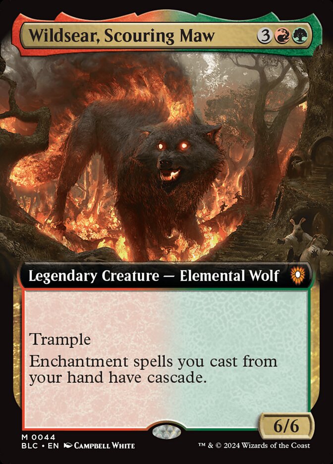 Wildsear, Scouring Maw, Bloomburrow Commander Card Art