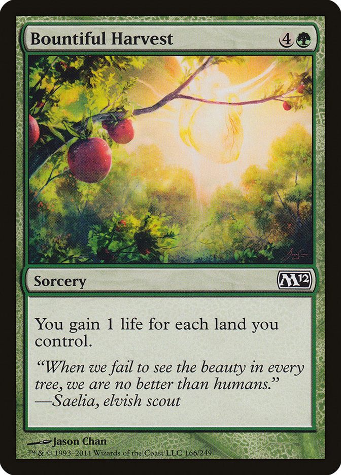 Bountiful Harvest, Magic 2012 Card Art