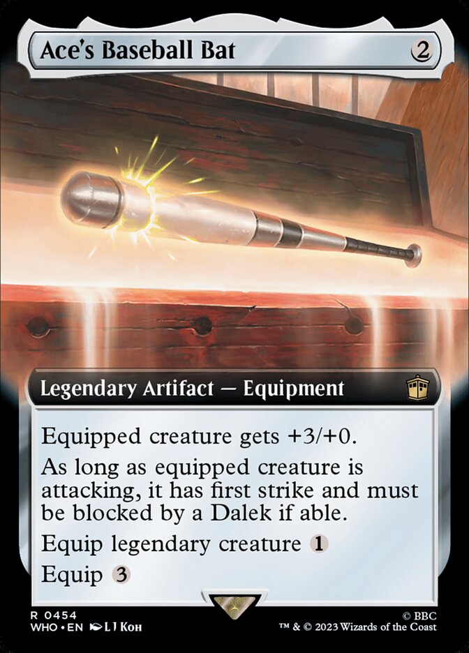 Ace's Baseball Bat, Doctor who Card Art